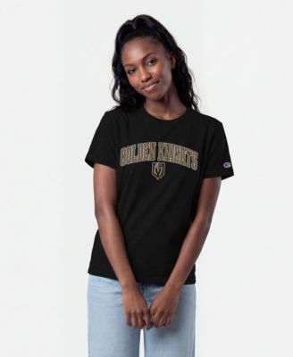 Women's Vegas Golden Knights Arch Mascot Logo Screen Print T-Shirt