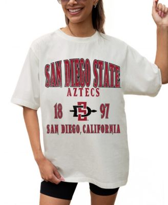 Women's Cream San Diego State Aztecs Unity Oversized T-Shirt