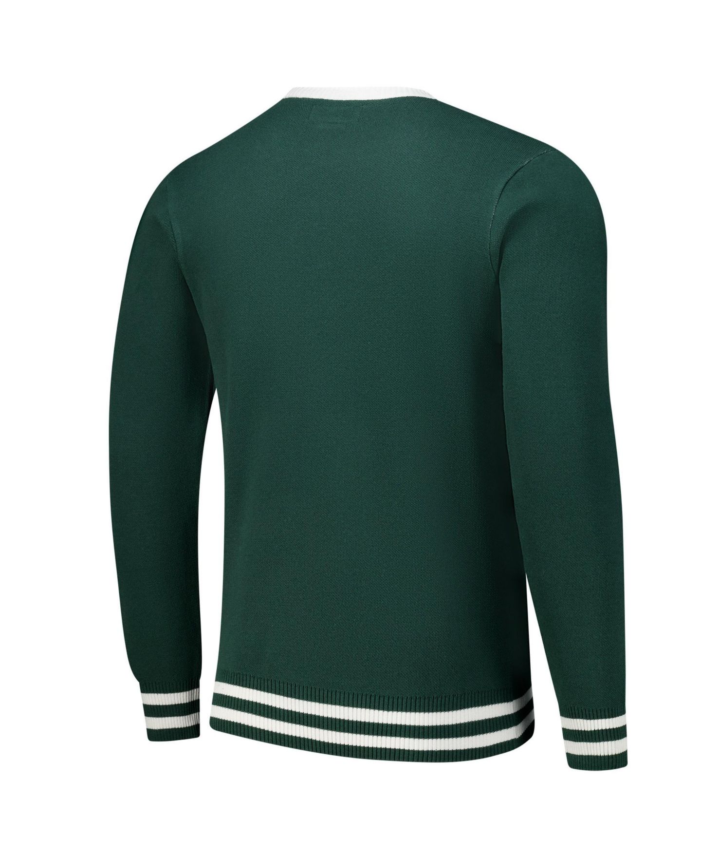 Мужской свитер Uscape Apparel and Green Michigan State Spartans Renew Knit Vintage Pullover — фото 3