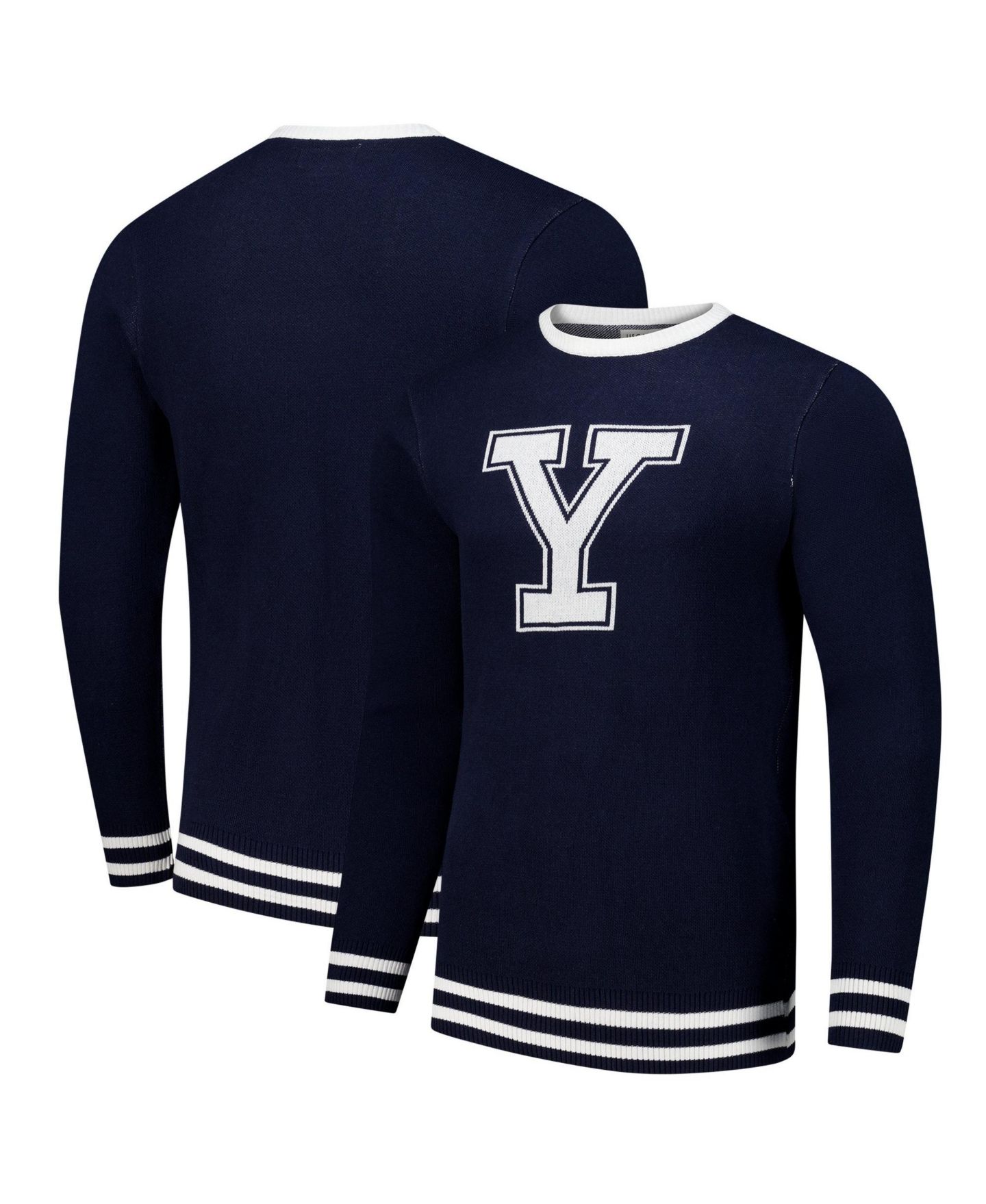 Мужской свитер Uscape Apparel and Navy Yale Bulldogs Renew Knit Vintage Pullover — фото 1