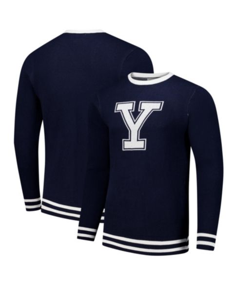 Свитер Uscape Apparel Navy Yale Bulldogs Renew Knit Vintage Pullover