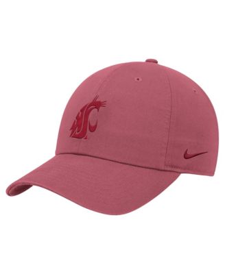 Men's Crimson Washington State Cougars Club Adjustable Hat