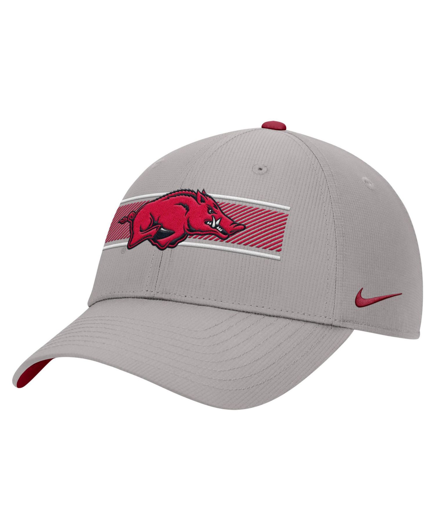 Men's Gray Arkansas Razorbacks Ripstop Dri-FIT Adjustable Hat