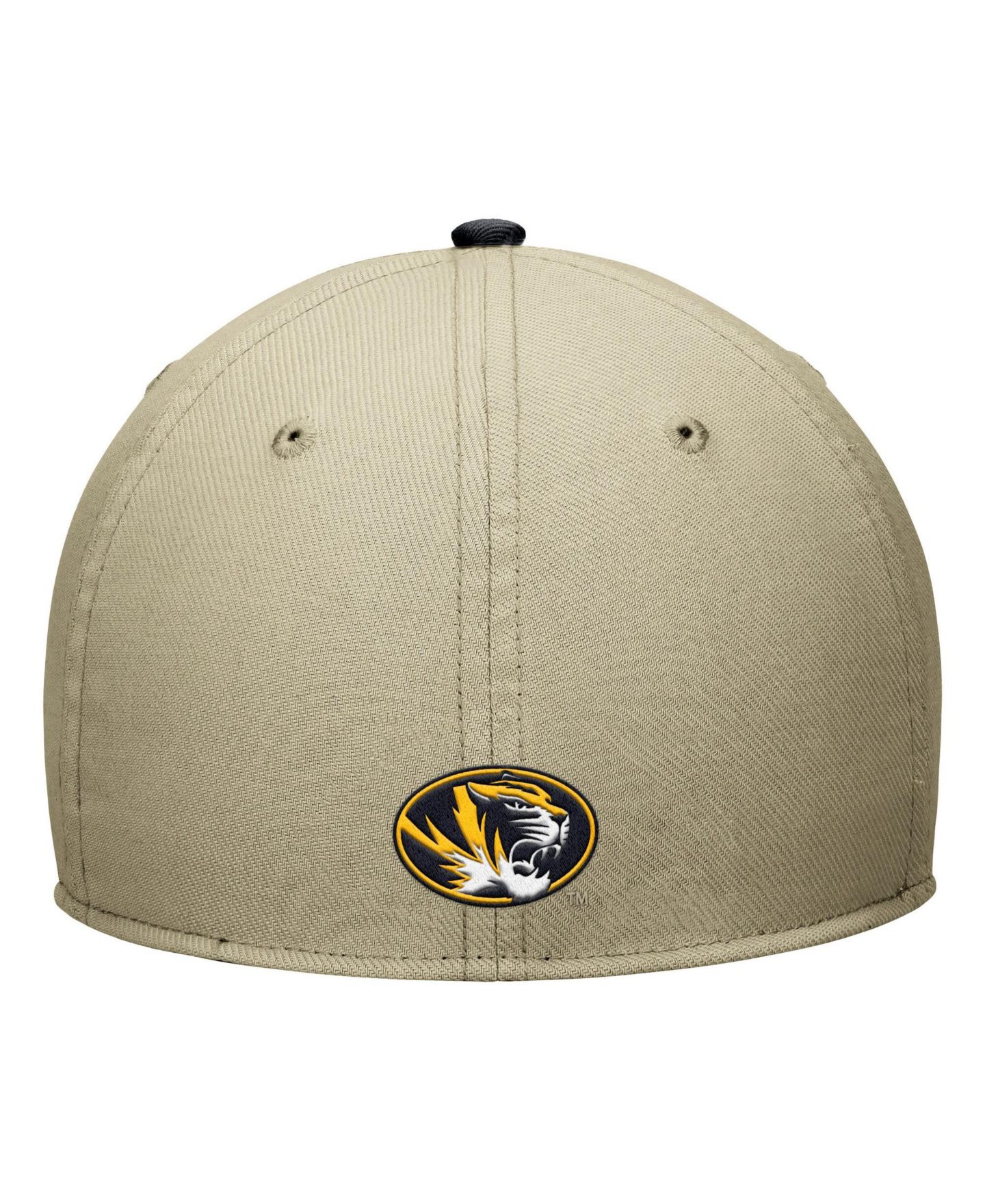 Мужской головной убор Nike Beige/Black Missouri Tigers Dri-FIT SwooshFlex Hat — фото 2