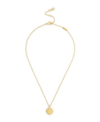 Gold Heritage Coin Spinner Pendant Necklace