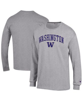 Men's&nbsp;Purple Washington Huskies Arch Over Logo Long Sleeve T-Shirt