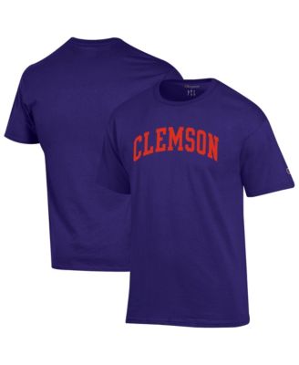 Men's Purple Clemson Tigers Basic Arch T-Shirt