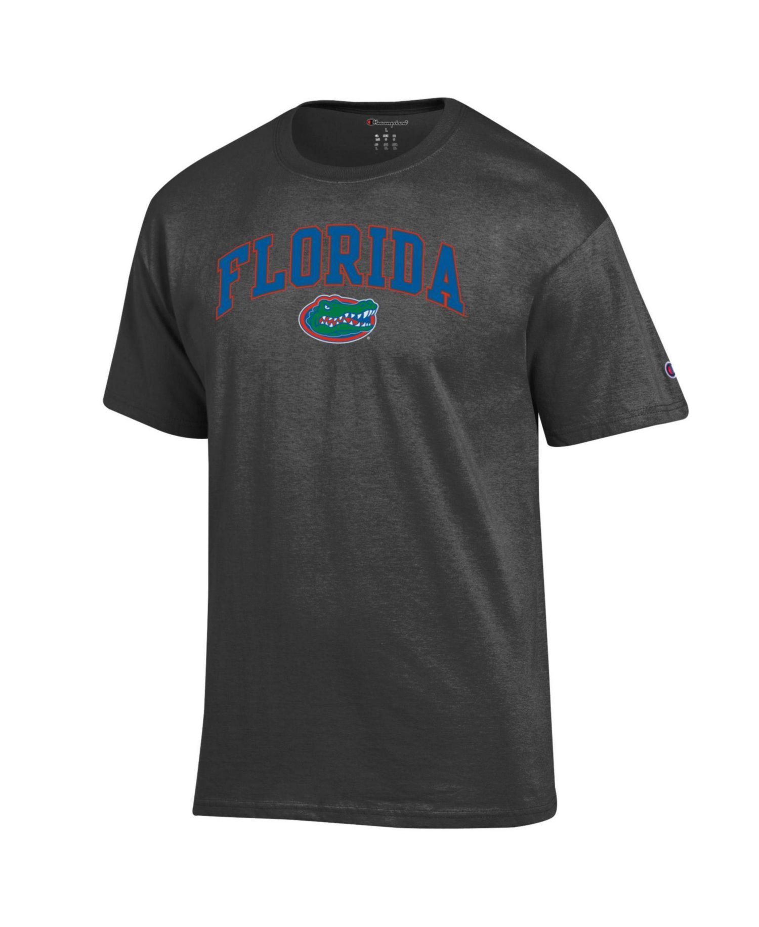 Men's Champion Charcoal Florida Gators Arched Logo T-Shirt