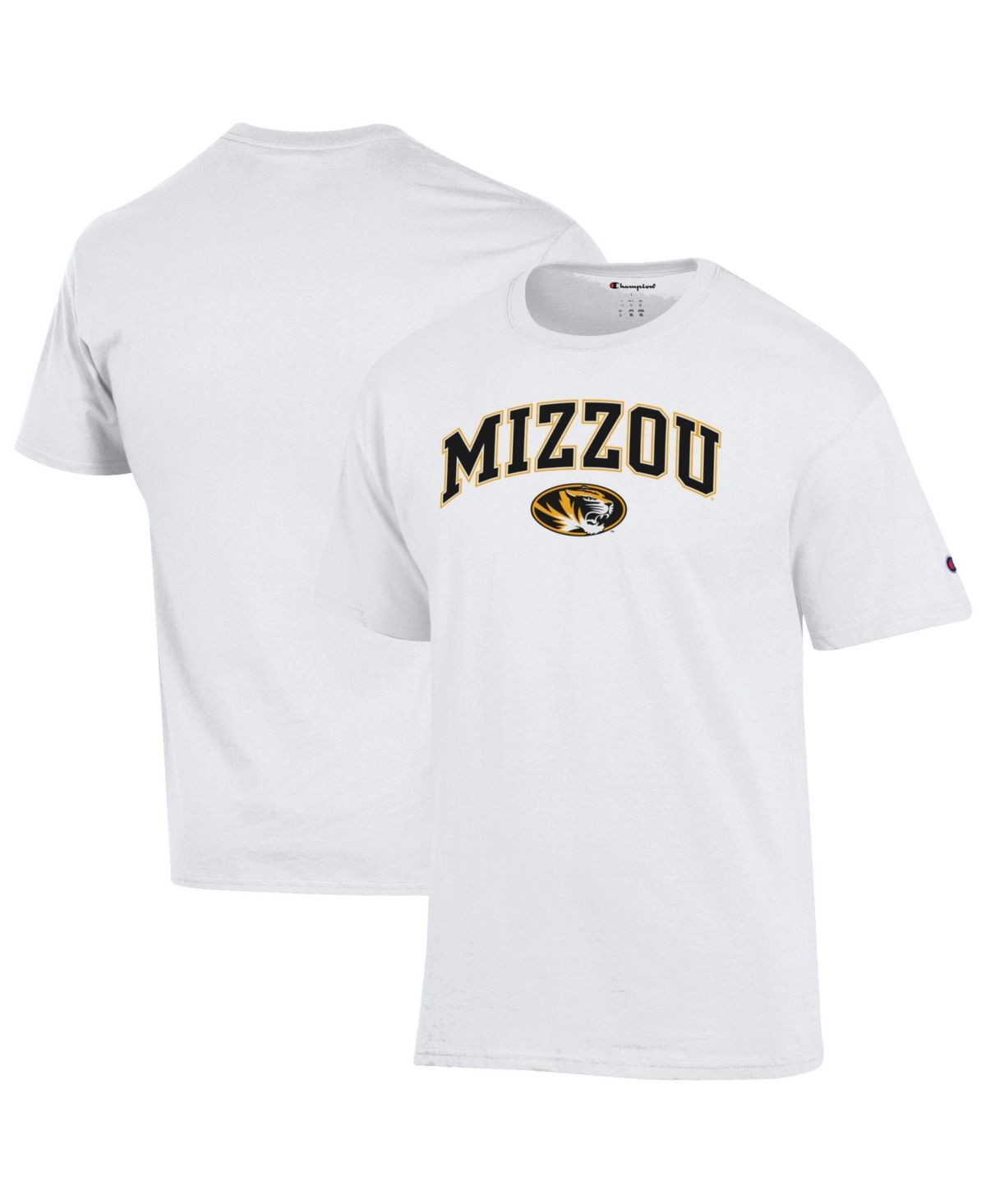 Champion Men's Champion White Missouri Tigers Arched Logo T-Shirt - White