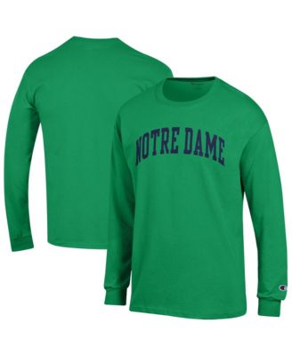 Men's Green Notre Dame Fighting Irish Basic Arch Long sleeves T-Shirt