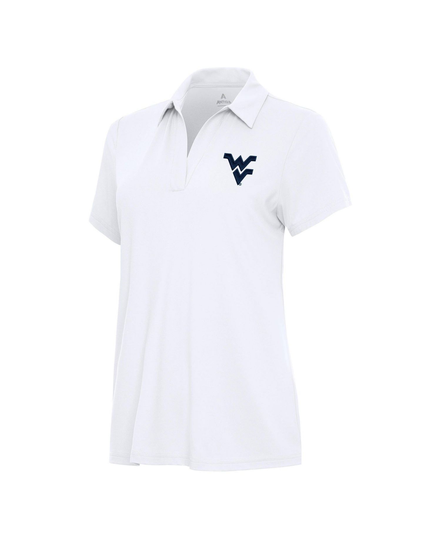 Women's White West Virginia Mountaineers Era Polo Shirt