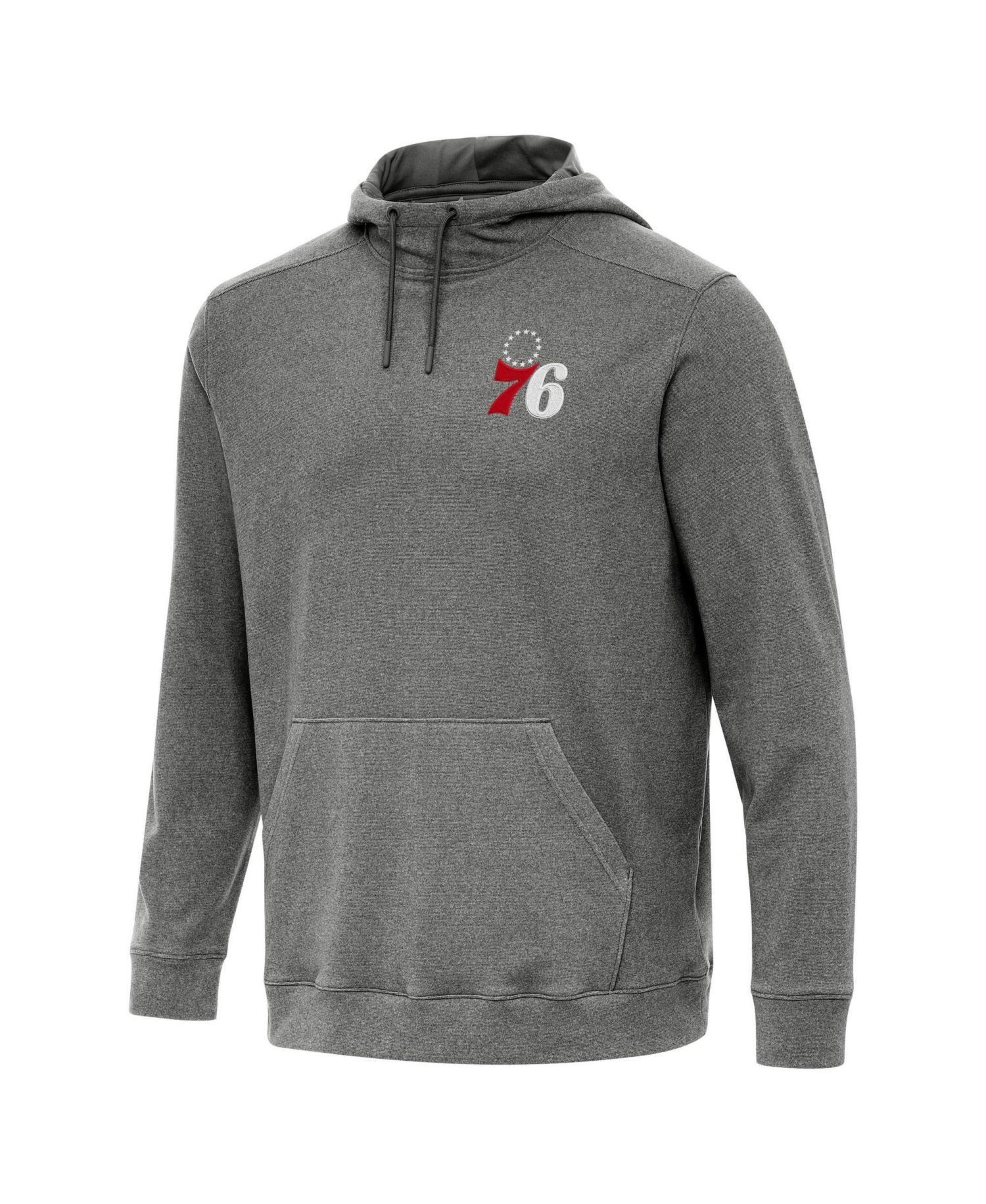 Men's Heather Black Philadelphia 76ers Cloud Pullover Hoodie