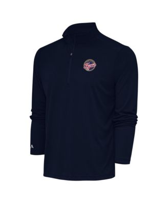 Men's Navy Indiana Fever Tribute Quarter-Zip Sweatshirt