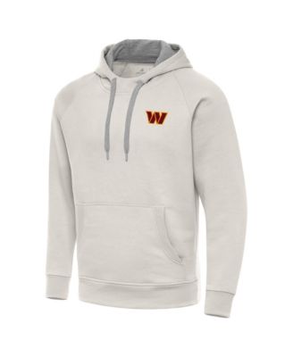 Men's Cream Washington Commanders Victory Raglan Pullover Hoodie