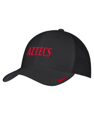 Men's Black San Diego State Aztecs 2026 On-Field AeroBill SwooshFlex Dri-FIT Hat