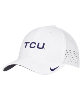 Men's White TCU Horned Frogs 2026 On-Field AeroBill SwooshFlex Dri-FIT Hat