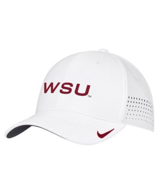 Men's White Washington State Cougars 2026 On-Field AeroBill SwooshFlex Dri-FIT Hat