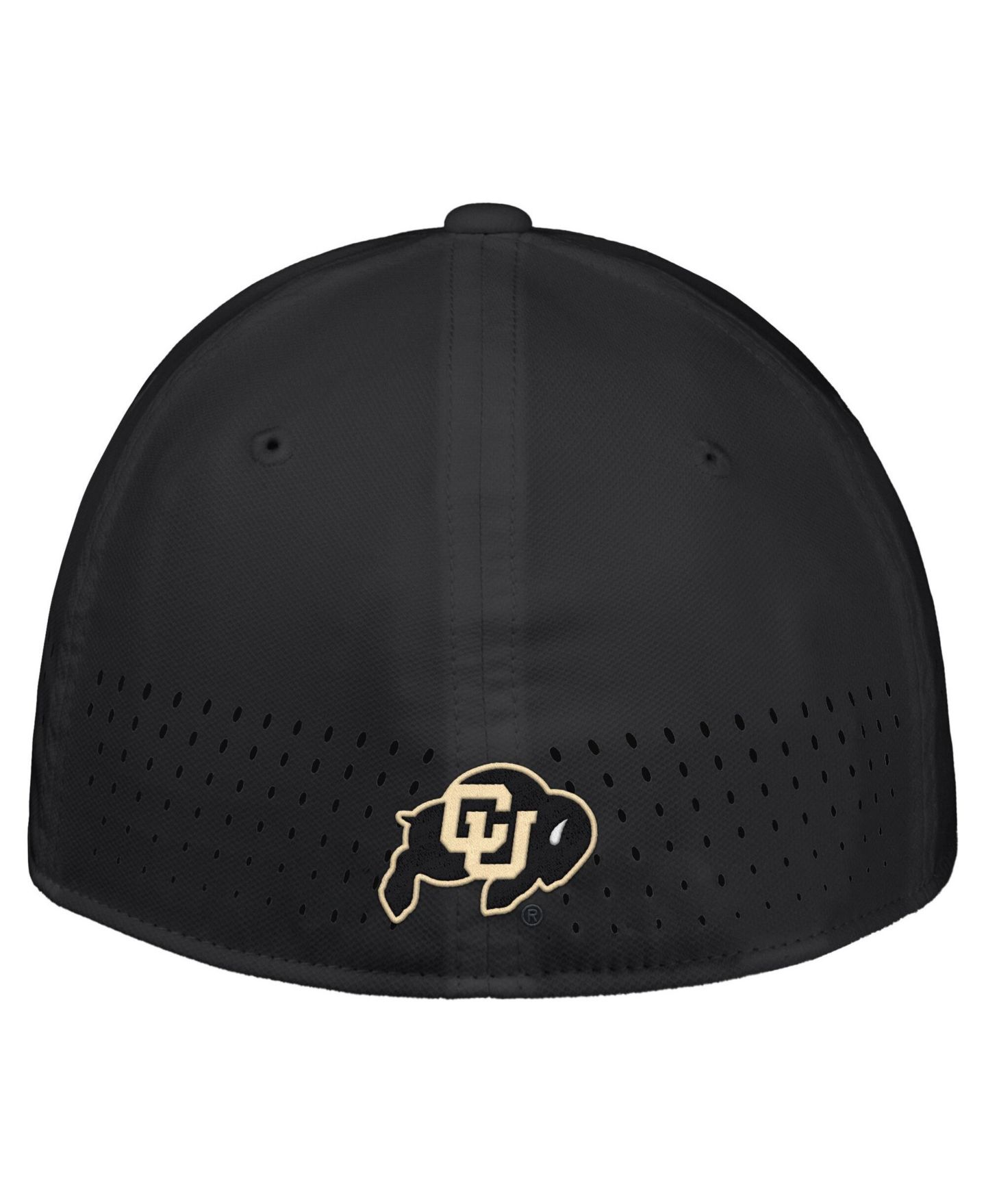 Мужской головной убор Nike Black Colorado Buffaloes 2026 On-Field AeroBill SwooshFlex Dri-FIT Hat — фото 2