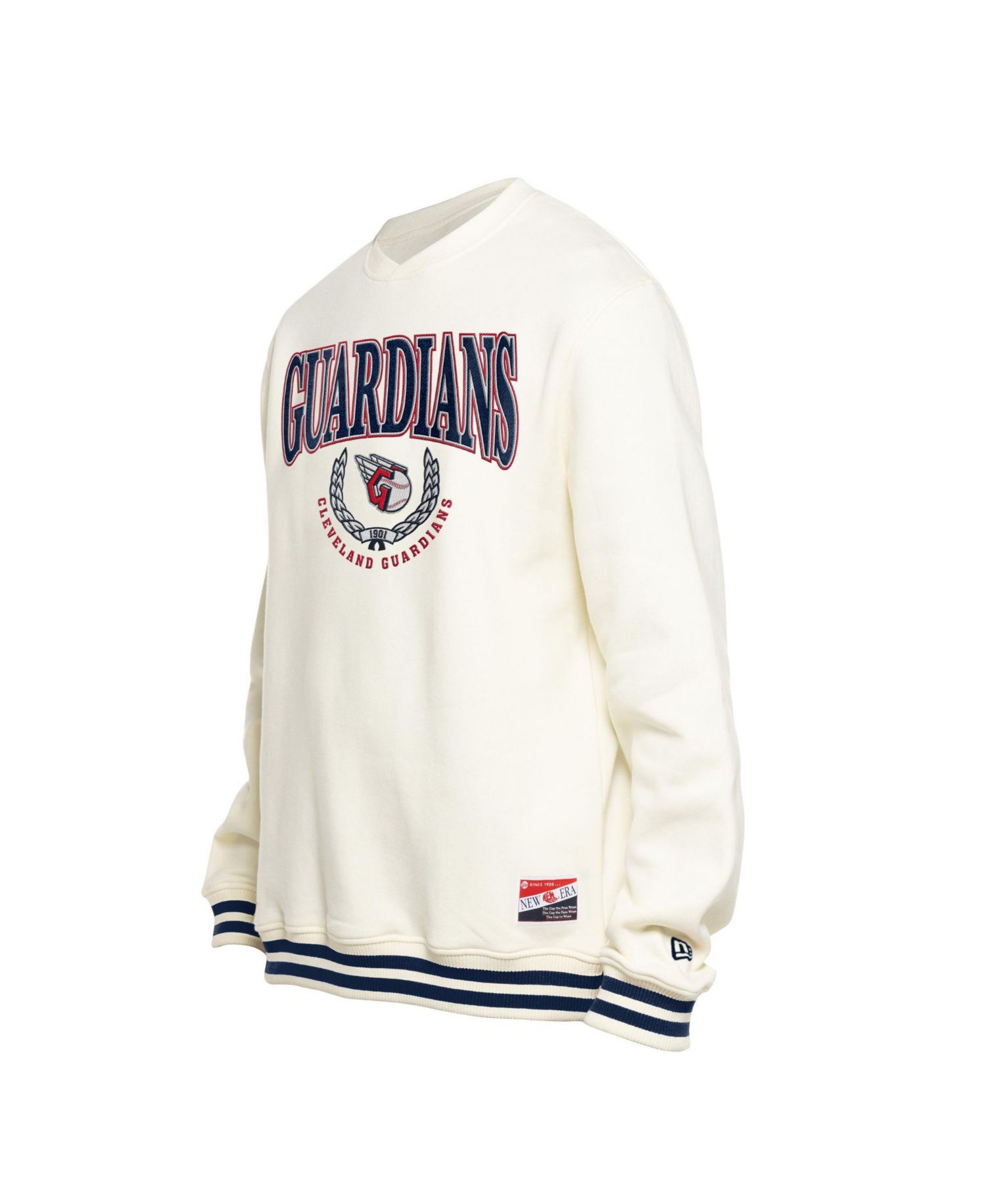 Men's White Cleveland Guardians Throwback Sweatshirt