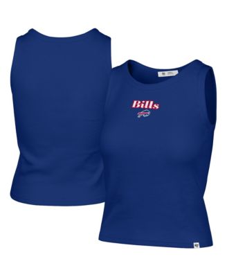 Women's Buffalo Bills Cropped Ribbed Cotton-Blend Tank Top