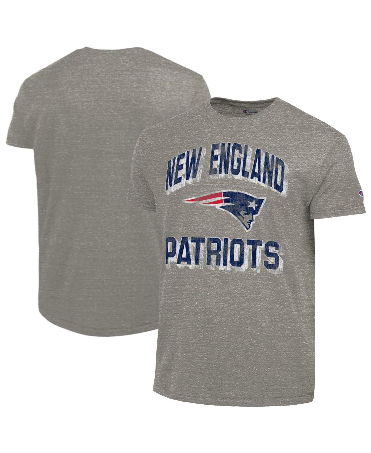 Men's Heather Charcoal New England Patriots Ultimate Tri-Blend T-Shirt