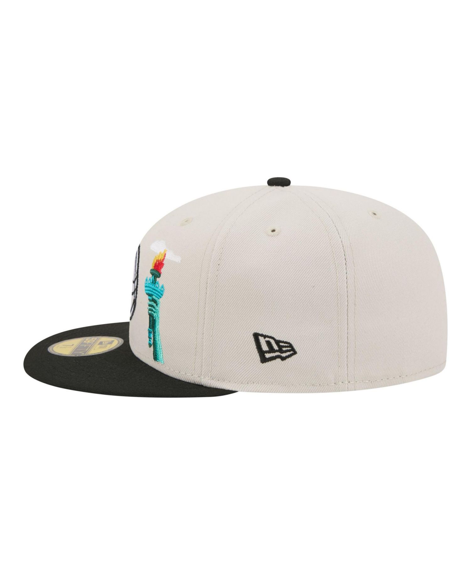 Men's Tan/Black Brooklyn Nets Localized City Icon 59FIFTY Fitted Hat