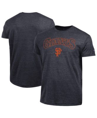 Men's Black San Francisco Giants Cooperstown Wordmark Lockup Tri-Blend T-Shirt
