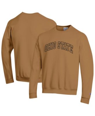 Men's Brown Ohio State Buckeyes Latte Fleece Sweatshirt