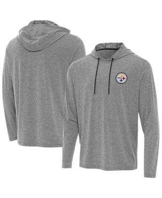 Men's Heather Black Pittsburgh Steelers Changeover Hoodie