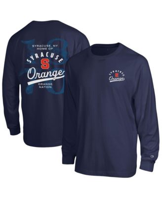 Men's Navy Syracuse Orange Laminated All-Star Long sleeves T-Shirt