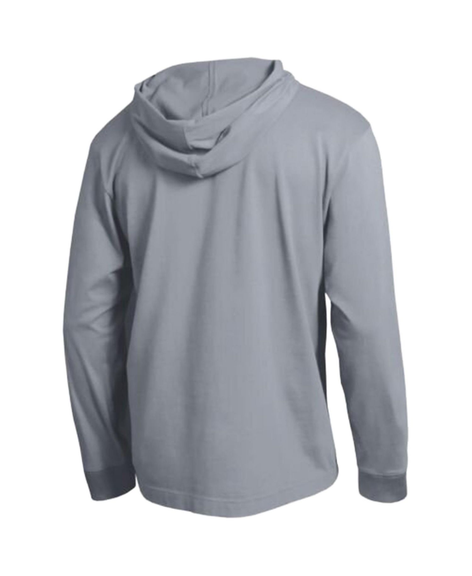 Men's Heather Gray Oregon Ducks High Motor All-Star Long Sleeve Hooded T-Shirt