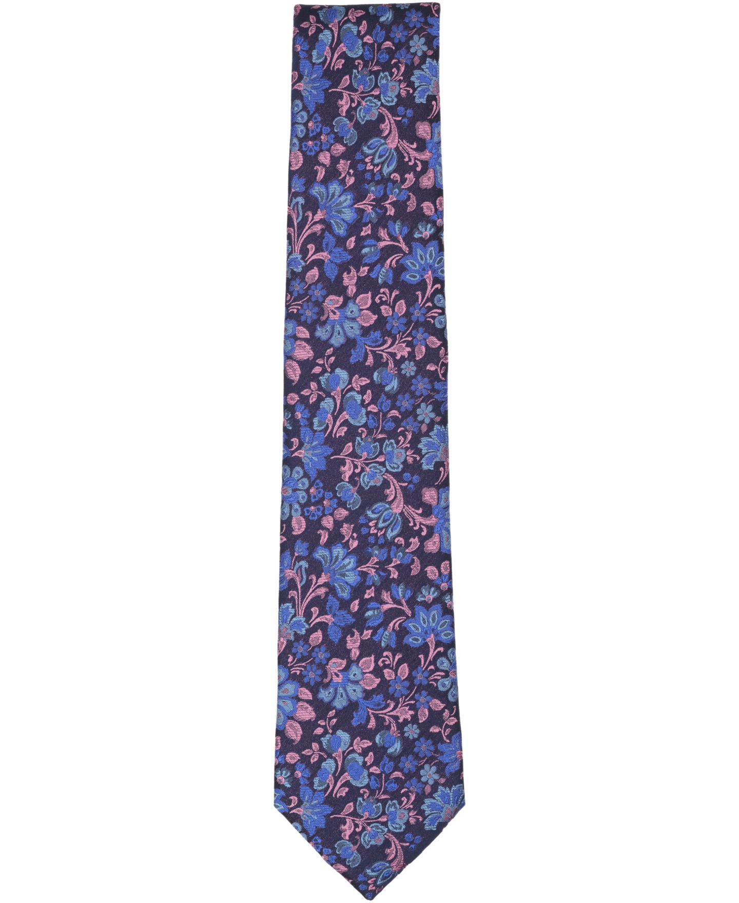Мужской классический шёлковый галстук Ted Baker London с цветочным узором, цвет: Розовый — фото 2