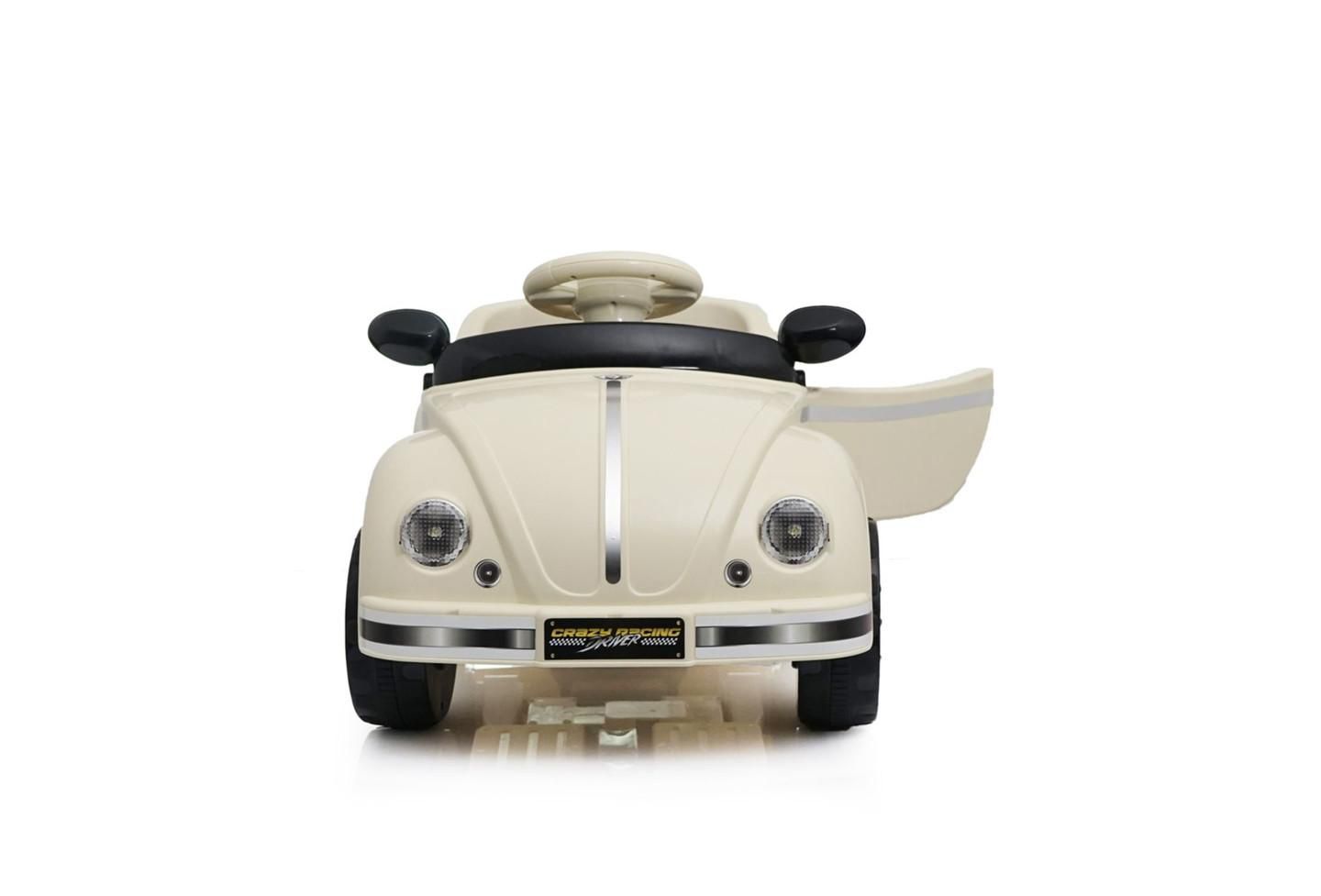 Детская игрушка YOBTOP 12V Kids Ride On Car - 2.4G Remote Control, Adjustable Speed, Multifunctional Steering Wheel, USB Bluetooth Music, For Kids 2-4, цвет: Бежевый — фото 8