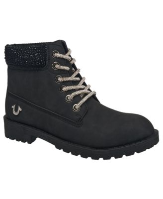 Women's Faith Bling Lace Combat Boot