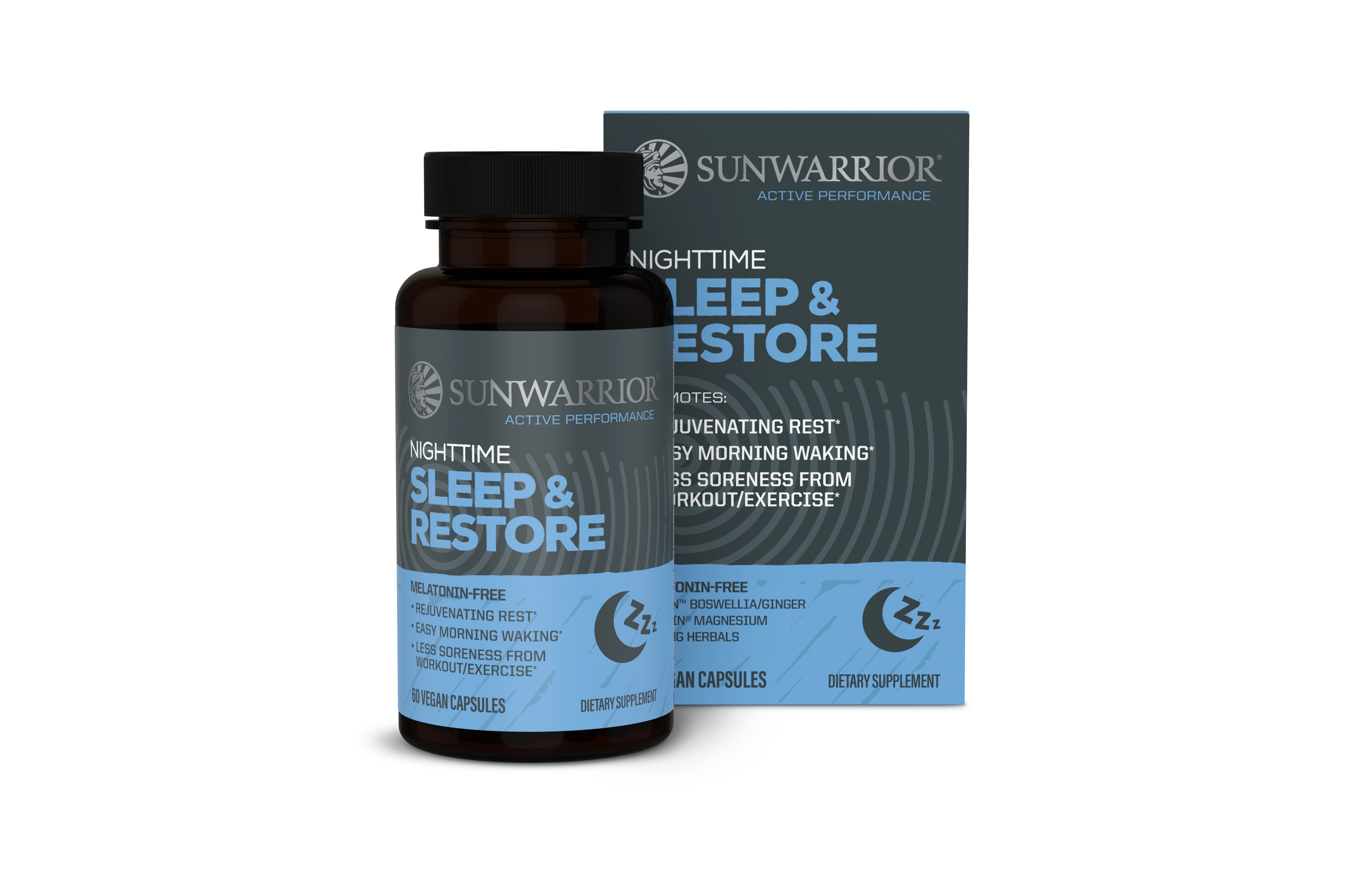Sunwarrior Active Sleep and Restore Capsules, 60 Capsules, 30 Servings