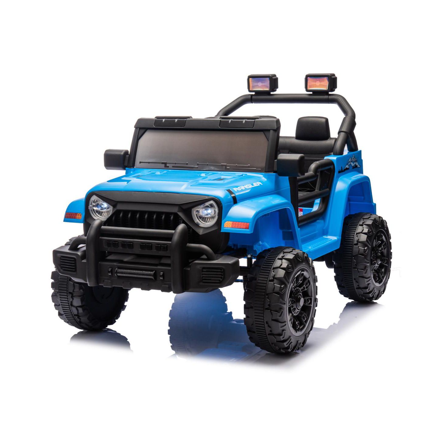 Детская игрушка YOBTOP 12V Kids Ride on Electric Car, Parent Remote Control, Dual Motor Drive, Music/Bluetooth/MP3/USB, LED Headlights for Kids Aged 2-4, цвет: Синий — фото 1