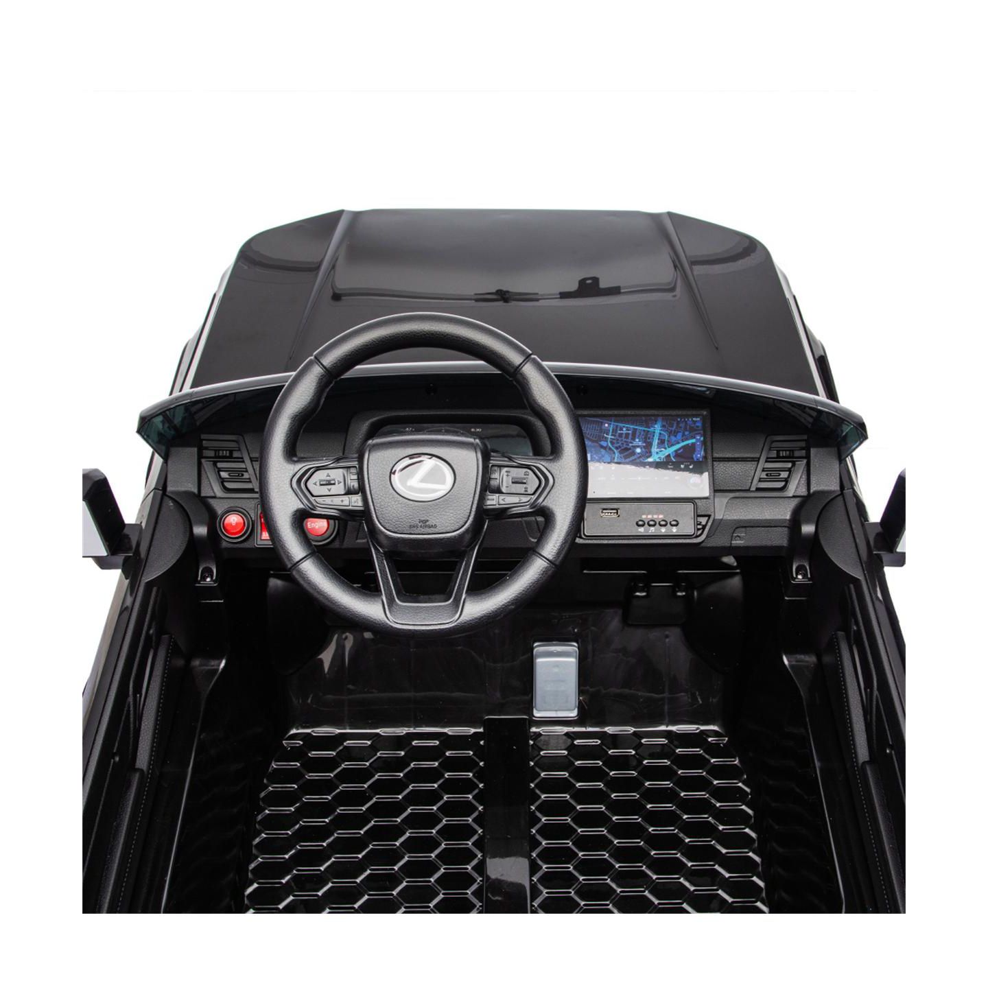 Детская игрушка YOBTOP 24V 2-Seater 2.4G Remote-Control Ride On Car, 110 lbs Capacity, Ages 3-6, цвет: Чёрный — фото 6