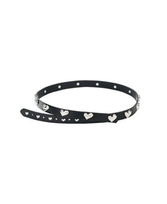 Women's Belt Leather Logo Buckle