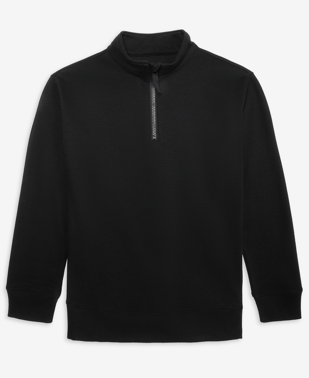 Epic Threads Boys' Xs-xl Ribbed Quarter-Zip Sweater, Macy's Exclusive - Deep Black