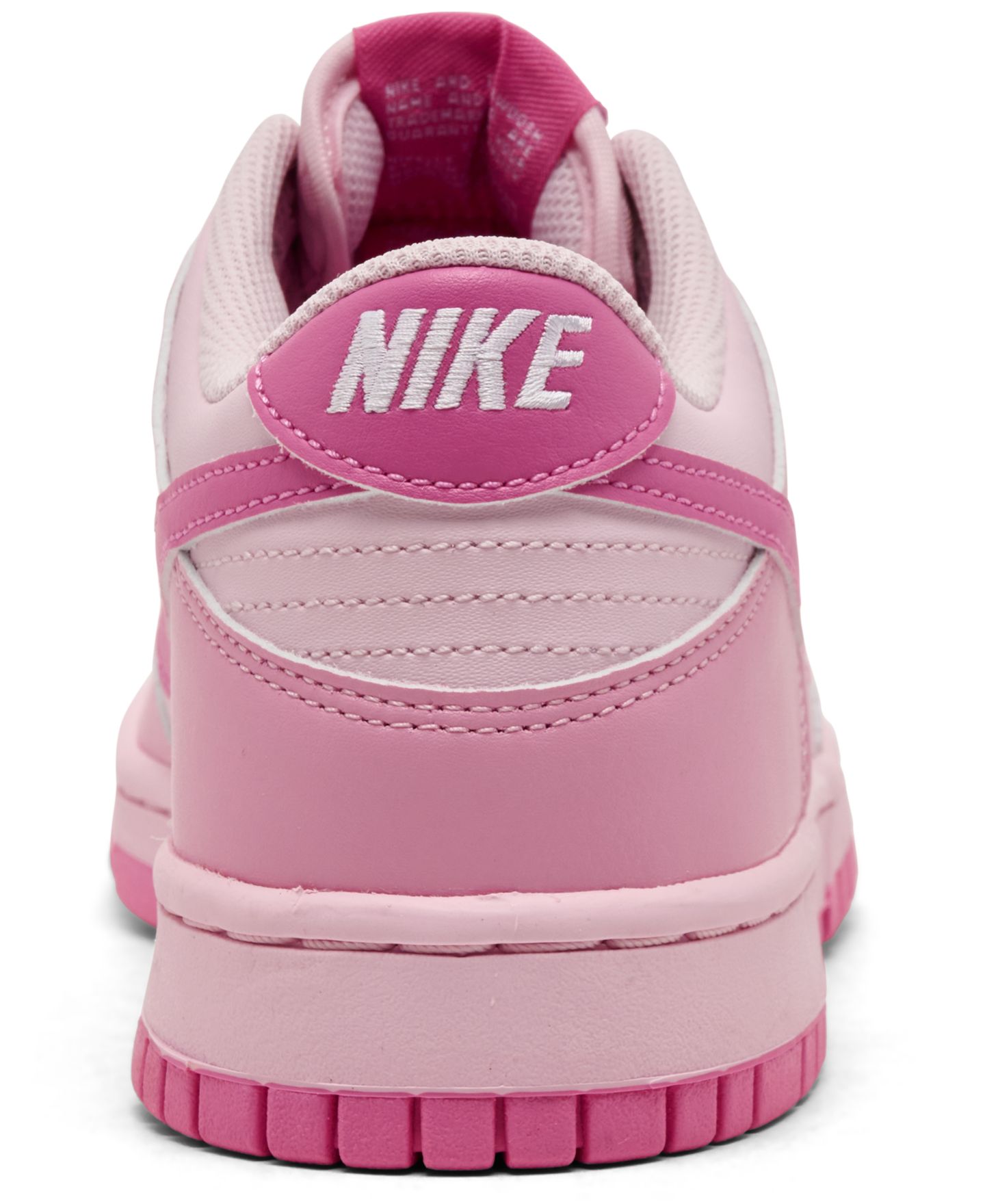 Детские кроссовки Nike Big Kids' Dunk Low Lifestyle, цвет: Розовый / Белый — фото 4