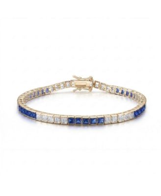 Minimalist Sterling Silver Radiant CZ 3MM Slim Tennis Bracelet