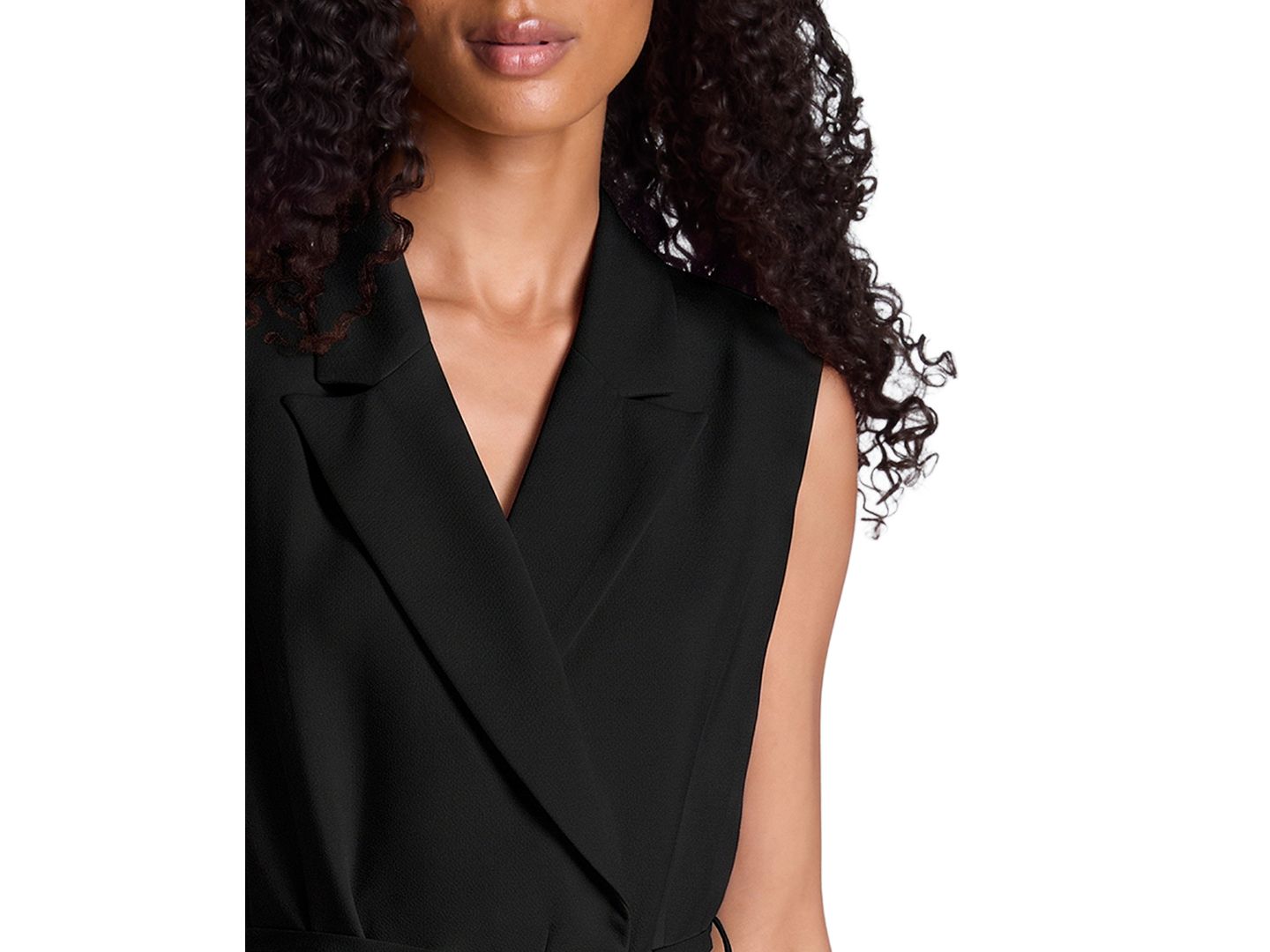 Женское платье Kenneth Cole Collared Asymmetric Mini, цвет: Чёрный — фото 4