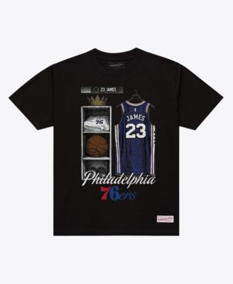 Men's LeBron James Black Philadelphia 76ers Locker Room T-Shirt