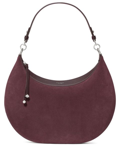 Женская сумка kate spade new york Liv Large Suede Hobo, цвет: Ежевичный
