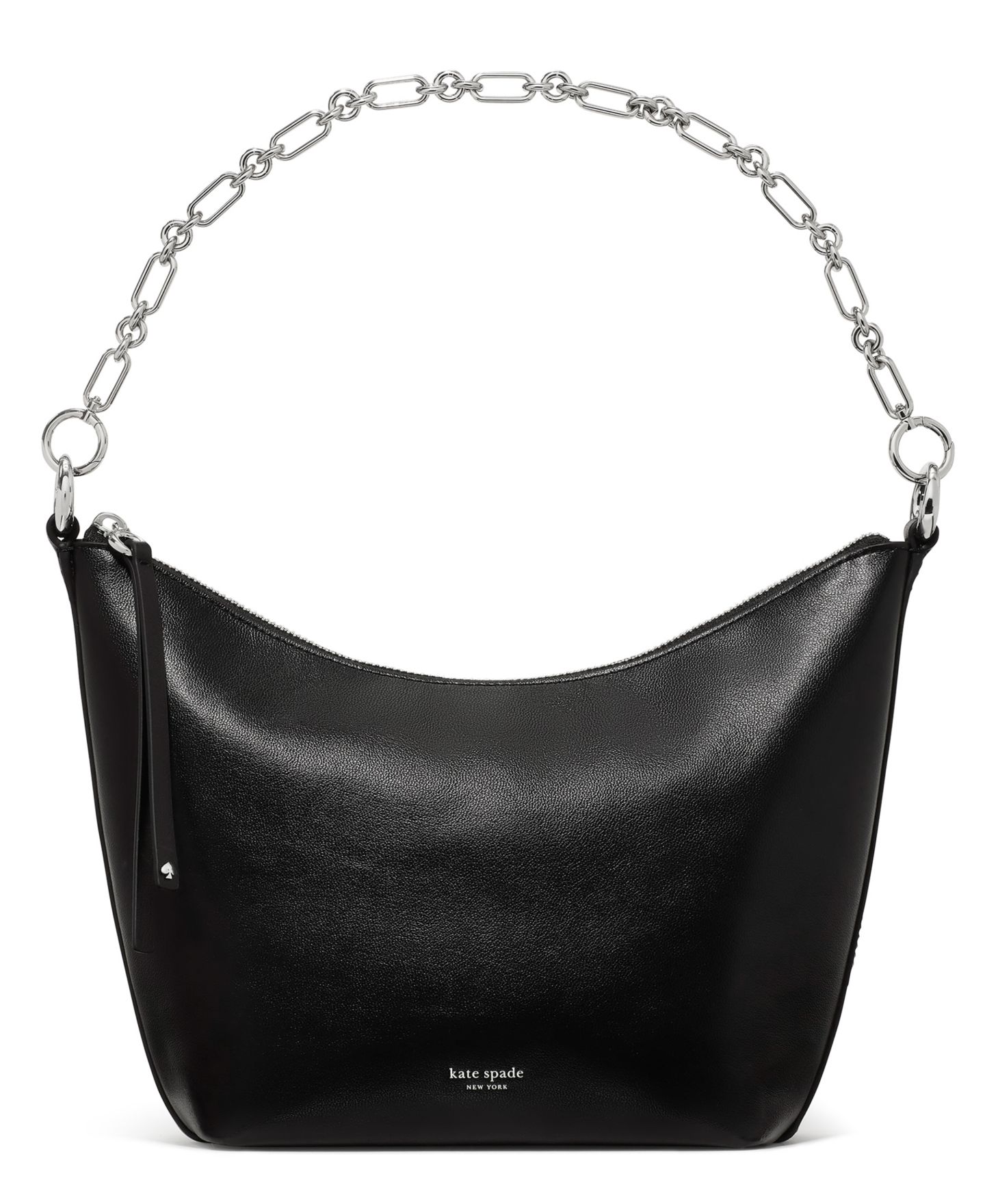 Женская сумка kate spade new york Halo Chain Leather Shoulder, цвет: Чёрный — фото 1