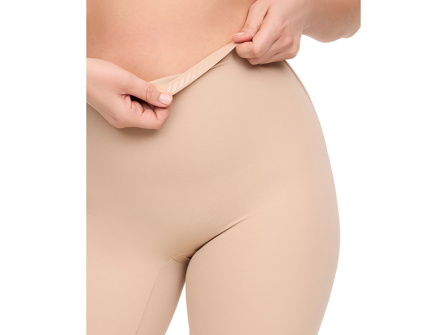 Женские шорты Spanx Suit Your Fancy Low-Back Mid-Thigh Tummy Control Shaper, цвет: Chai — фото 4
