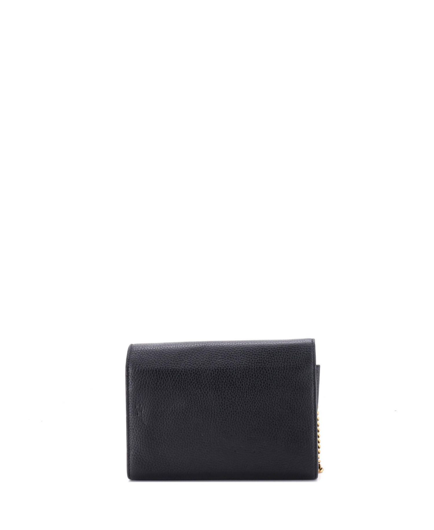 Mini GG Marmont Chain Wallet Leather