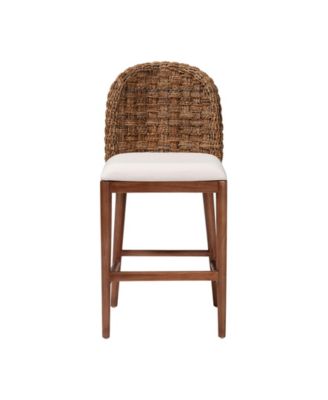 Denver 36.2" Acacia Wood Modern Bohemian Counter Stool