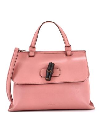 Small Bamboo Daily Top Handle Bag Leather