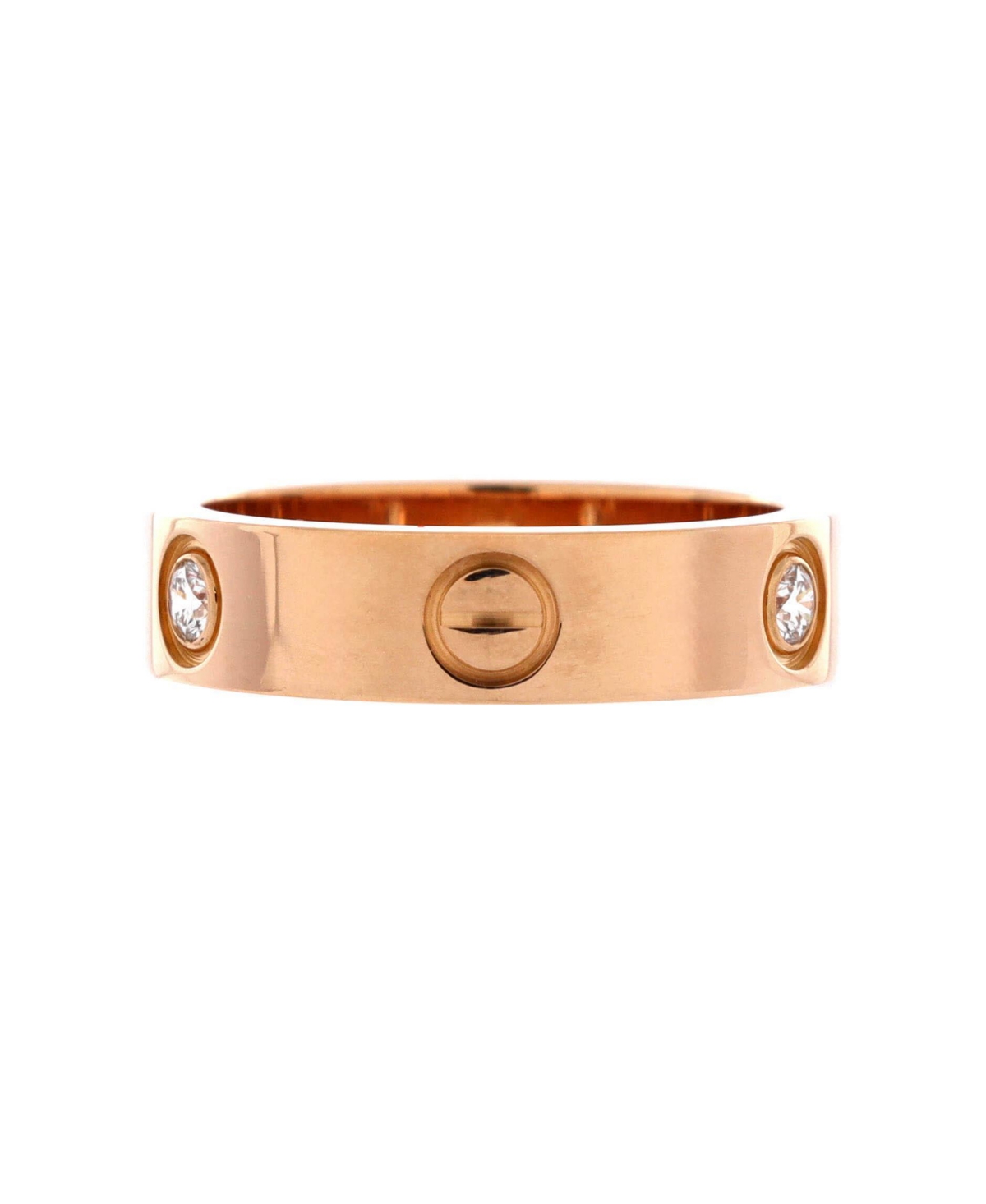 Pre-Owned Cartier Love 3 Diamonds Band Ring